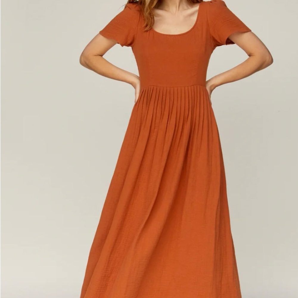 Christy Dawn Rust Maxi Dress